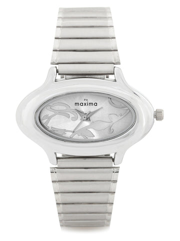 Maxima ATTIVO Women Silver Dial Analogue Watch - 24300CMLI